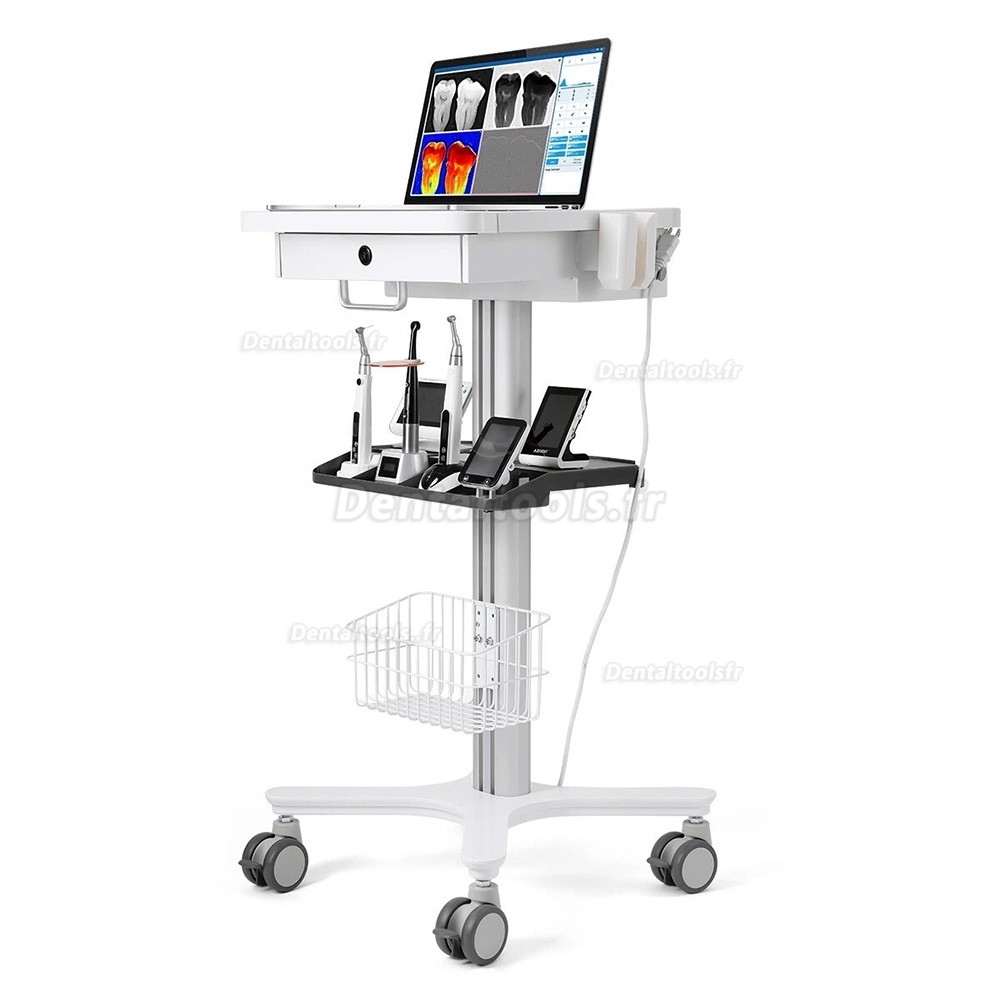 Likaymo RC-1 chariot dentaire mobile multifonction pour laboratoire h&ocirc;pital et cabinet